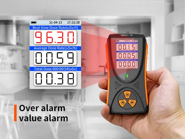 Detektor Radiasi Nuklir Aikesi, HFS-10, Monitor Radiasi Bergagang Portabel Dengan Layar LCD X ,Beta ,Gamma Ray