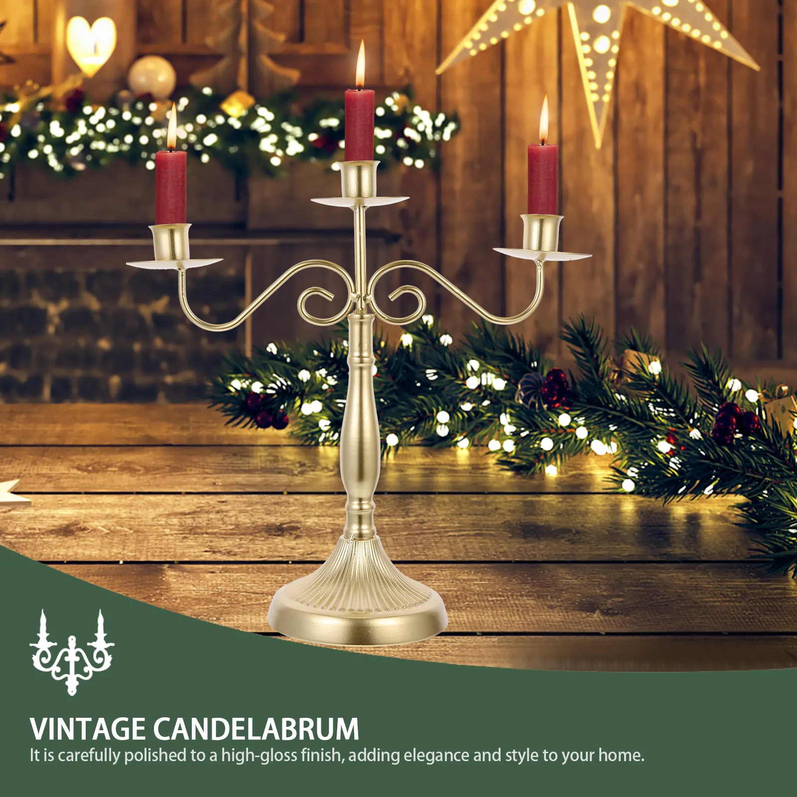 

Multi-Head Iron Candelabrum Holder Metal Tabletop Ornament Decorative For Wedding Party Home Bridal Shower Dinner