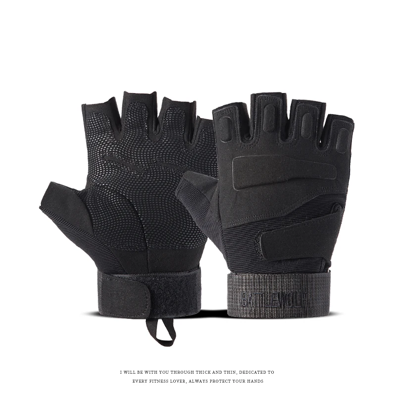 AliExpress MRG Men's half finger tactical gloves, suitable for hiking, sports, outdoor training, fitness, breathable, anti slip, cycling