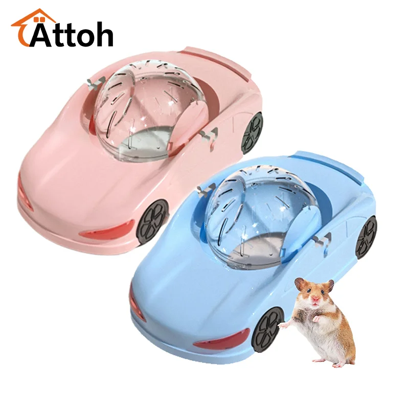 

Hamster Racing Car Hamster Sport Ball Small Pet Toy Car Pets Walking Tool Silent Fitness Wheel Toy Vehicle For Small Pets