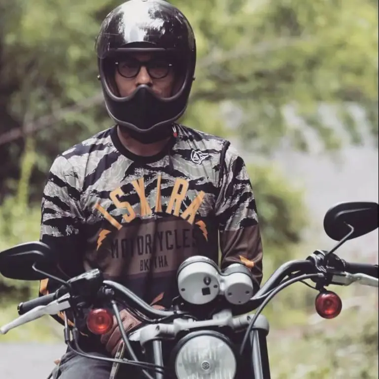 2025 camiseta del equipo de los hombres moto manga larga Enduro bmx moto MTB camiseta de motocross Maillot Hombre DH MX ciclismo Jersey para descensos