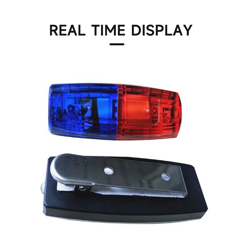 1/2pcs Police Light LED Shoulder Lamp Caution Emergency Warning Safety Lights Multi-func USB Rechargeable with Clip Lighting LED