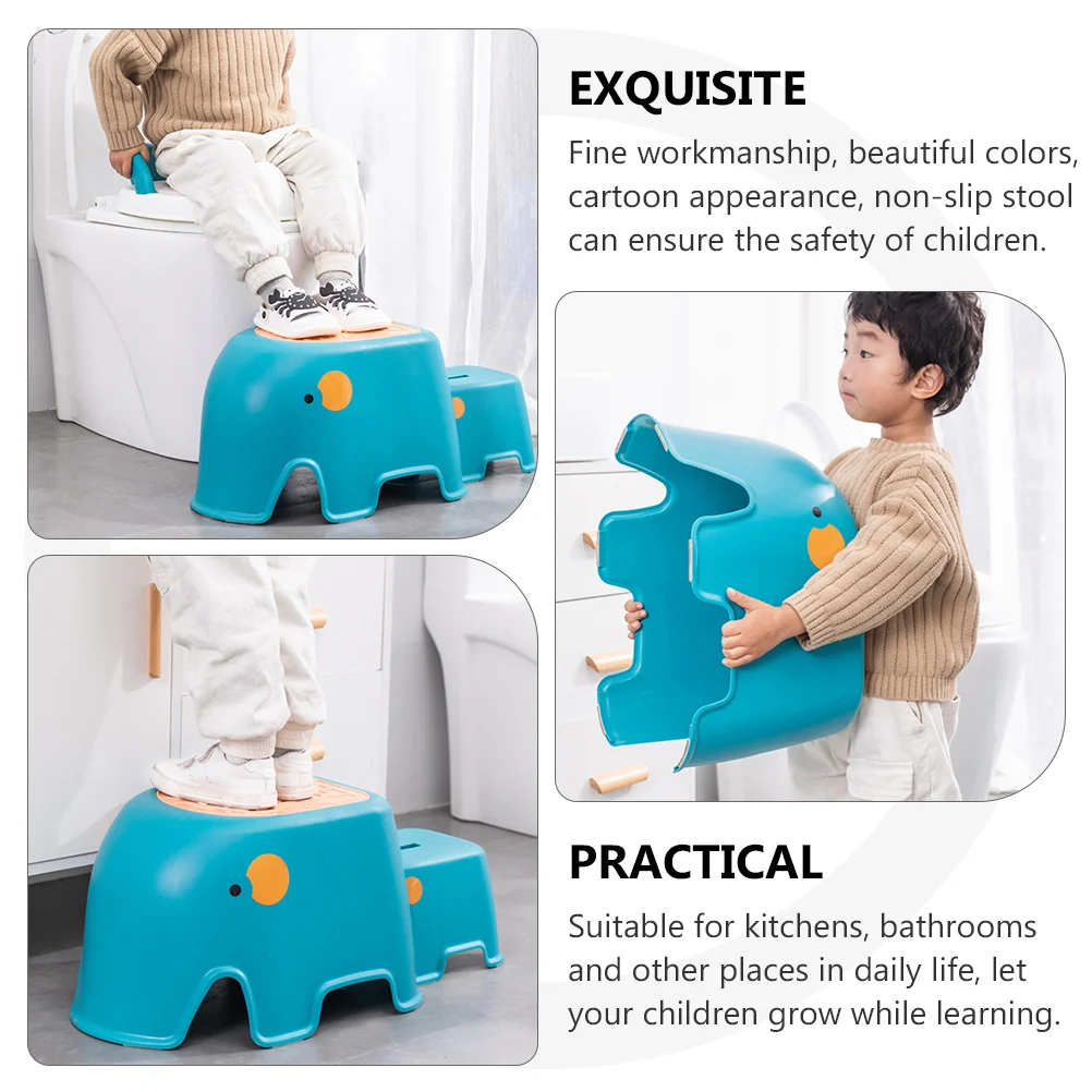 Toddler Step Stool for Kids Anti-Slip Sturdy Toddler Safety Toilet Step Stool for Toilet Potty Training Bathroom Kitchen Bedroom