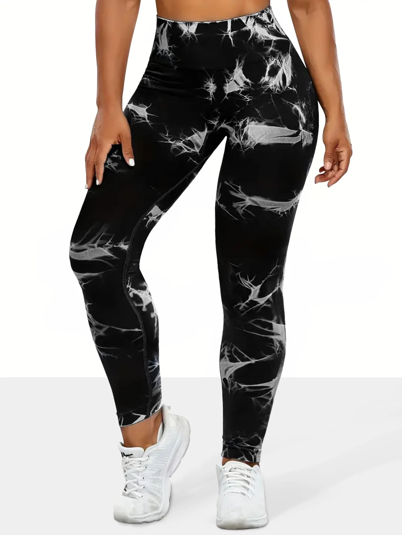 Women's Seamless Tie-dye Yoga Pants High Waist Soft Comfortable Gym Fitness Sportswear Workout Leggings Tights image 5