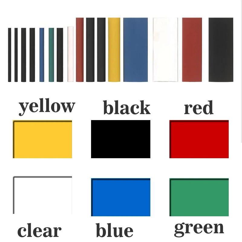 

Набор термоусадочных трубок из полиолефина, огнестойкая изоляция для защиты электропроводки
