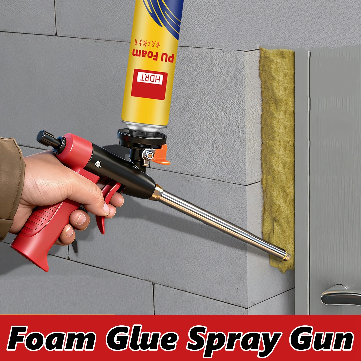 Foam Glue Spray Gun PU Spray Foam Sealant Application Spray Insulation Expanding Foam Applicator Caulking Tool