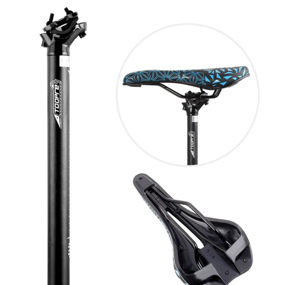 

Велосипедный подседельный штырь TOOPRE с двойным креплением, алюминий 6061, 25.4-31.6x400 мм, для горного велосипеда