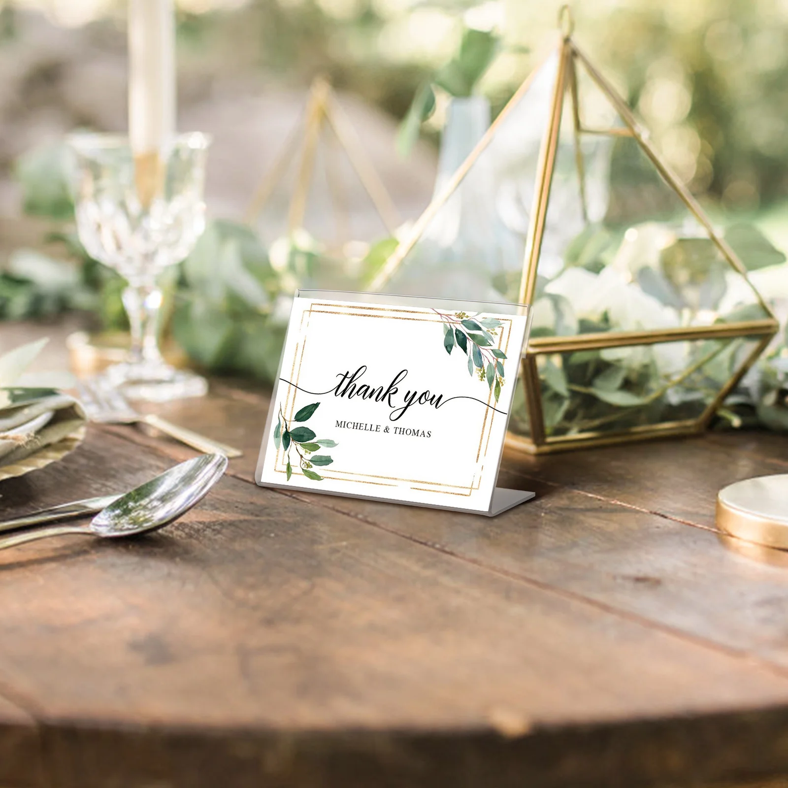 

25pcs Acrylic Table Sign Holders Clear Display Stands For Name Cards Menus Price Tags Tabletop Small Acrylic Sign Holder Desk