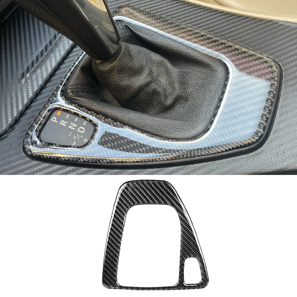 

For BMW E90 E92 E93 3 Series 2005-2012 Carbon Fiber Car Interior Transmission Shift Gear Panel Cover Decorative Stickers For BM