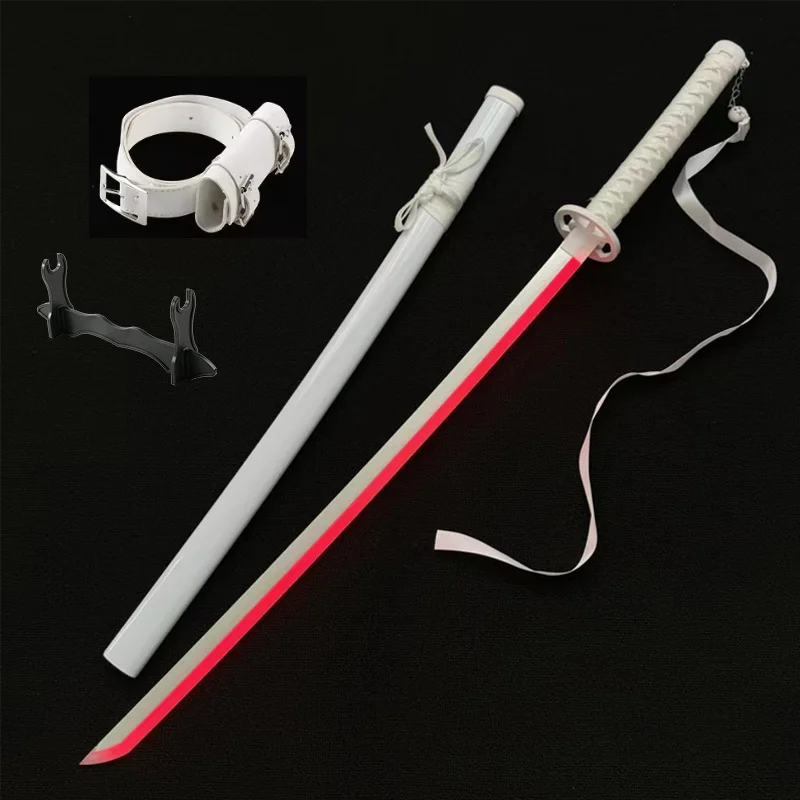 Gradiënt Lightsaber BLEACH Katana Sode no Shirayuki Anime Cosplay Props Acht kleuren om vrij te schakelen met riem en zwaardstandaard