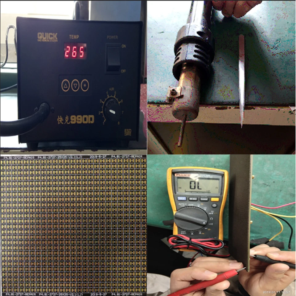 P2 series Circuit Paper,Double-sided solder pads, fully covered with large holes ,Used for repairing damaged PCB pads