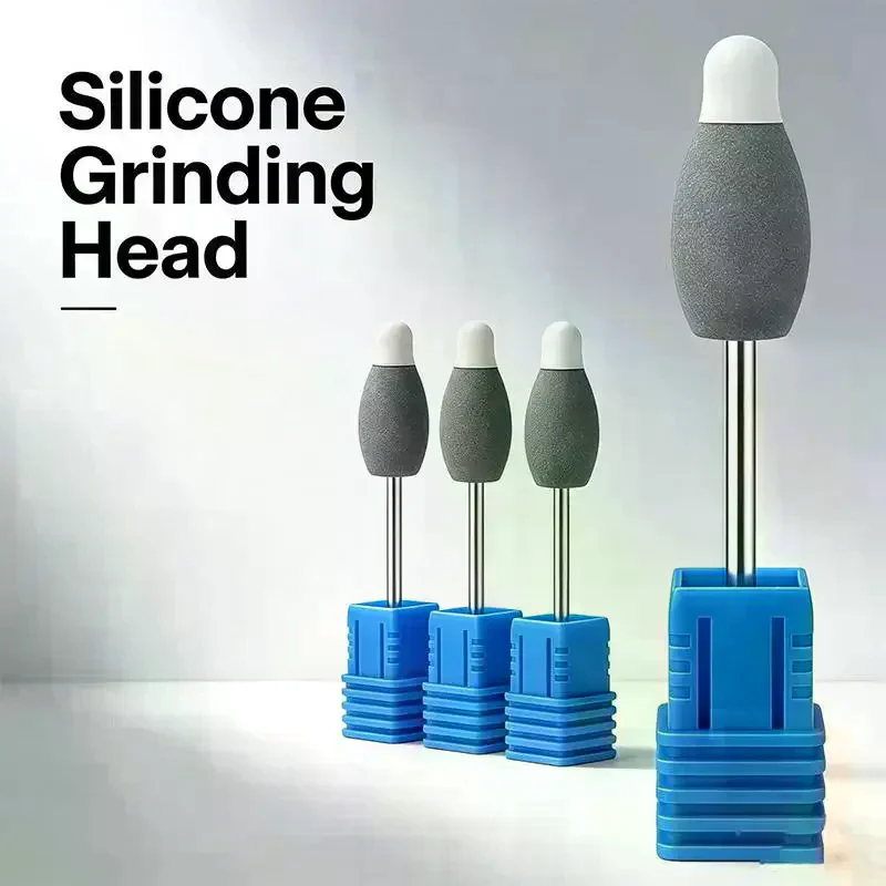 Double-color Silicone Grinding Head With Dual-Size Tips 1Pc/Box Flexible Scratch-Free Polishing Tool For Finshing And Polishing