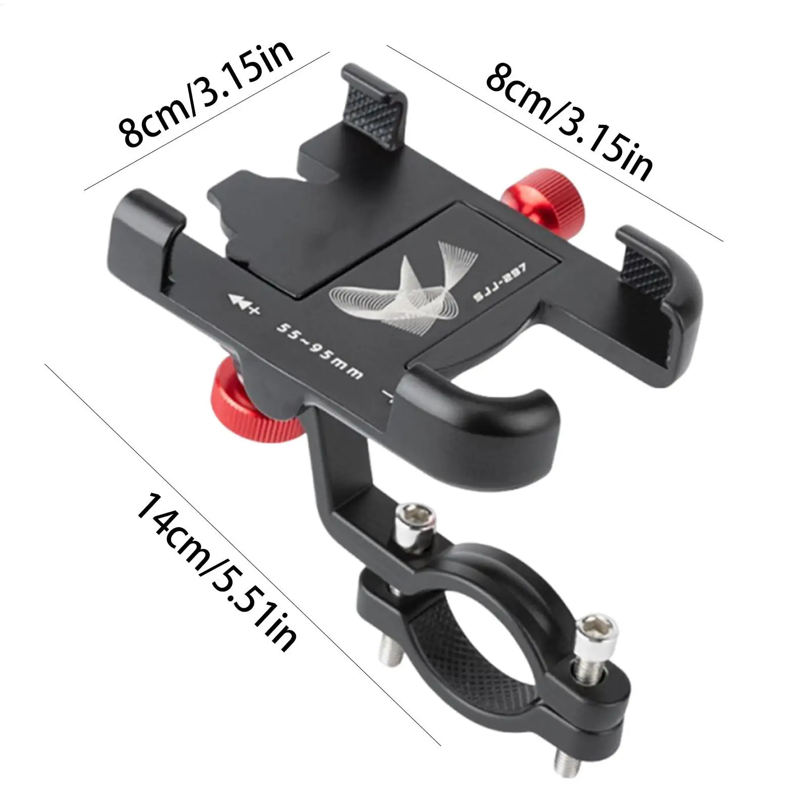 電話マウントバイクマウンテンバイク携帯電話ホルダーヘビーデューティクイックリリース携帯電話ブラケット滑り止め防水サイクリング