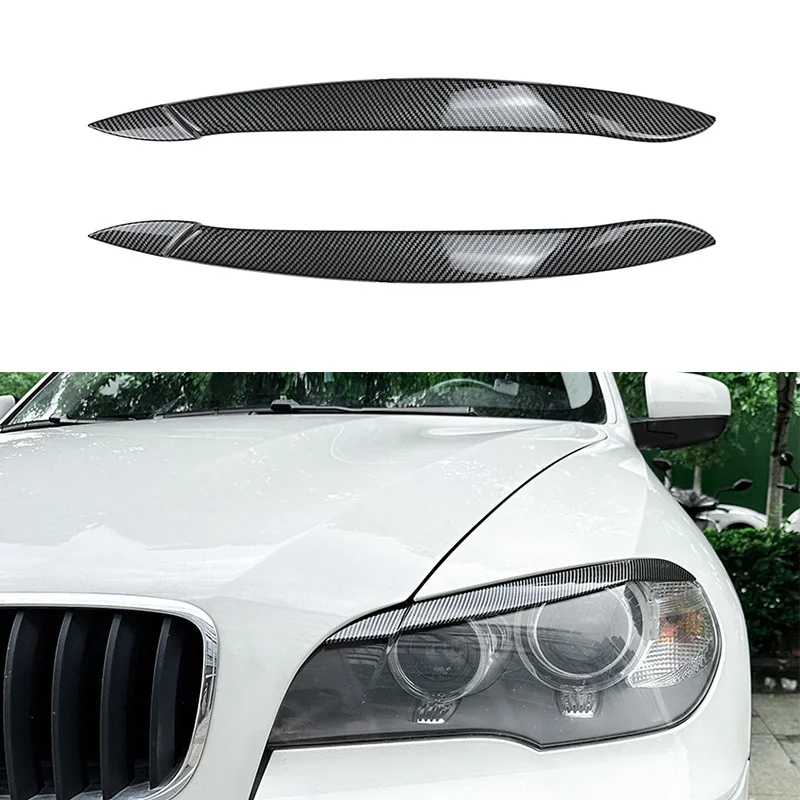 

Глянцевая черная/карбоновая передняя фара для BMW X5 E70 2008-2013