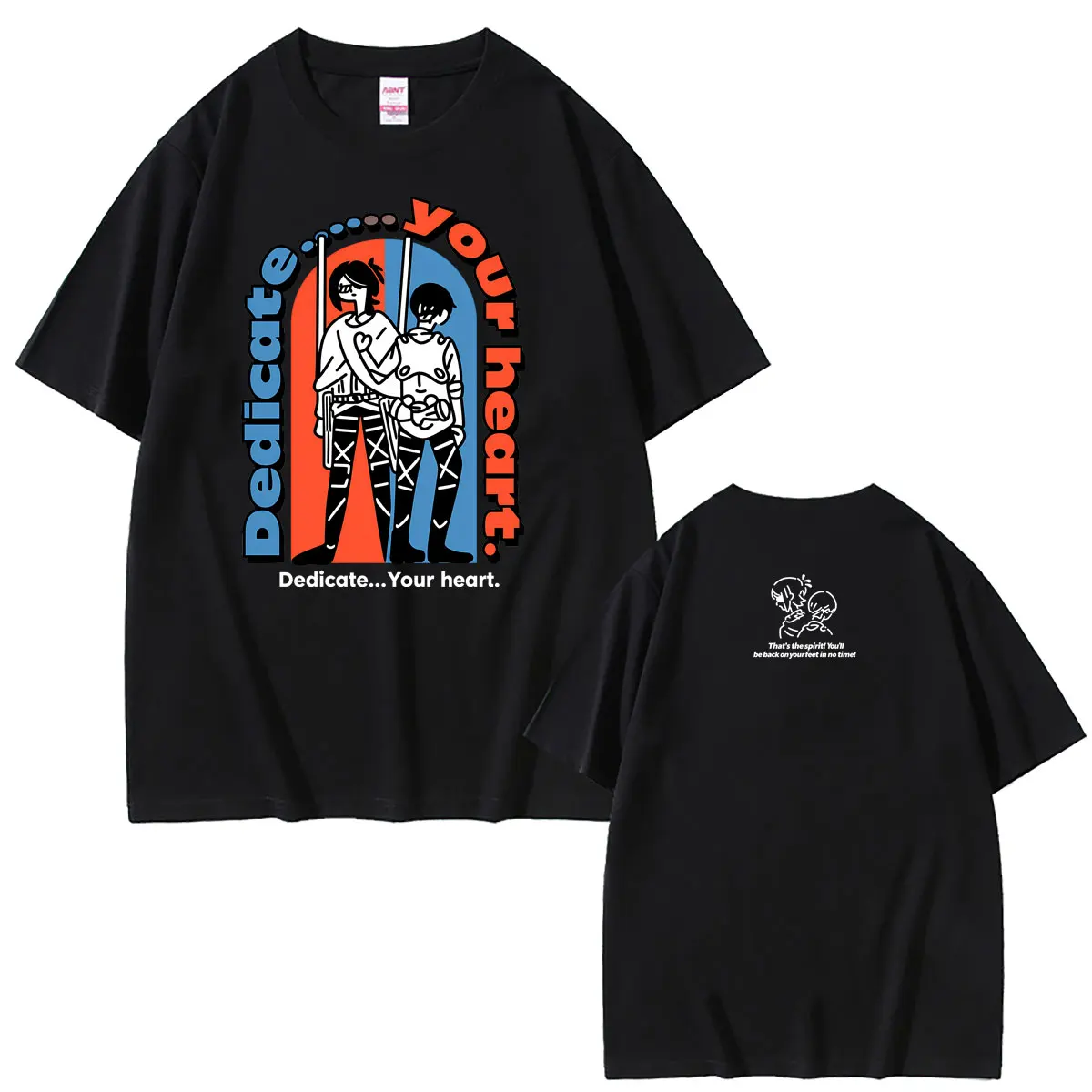Anime Attack on Titan Hange Zoe Same Style T-shirt Men Women Manga Casual Humor T Shirts Men's 100% Cotton Oversized T-shirts