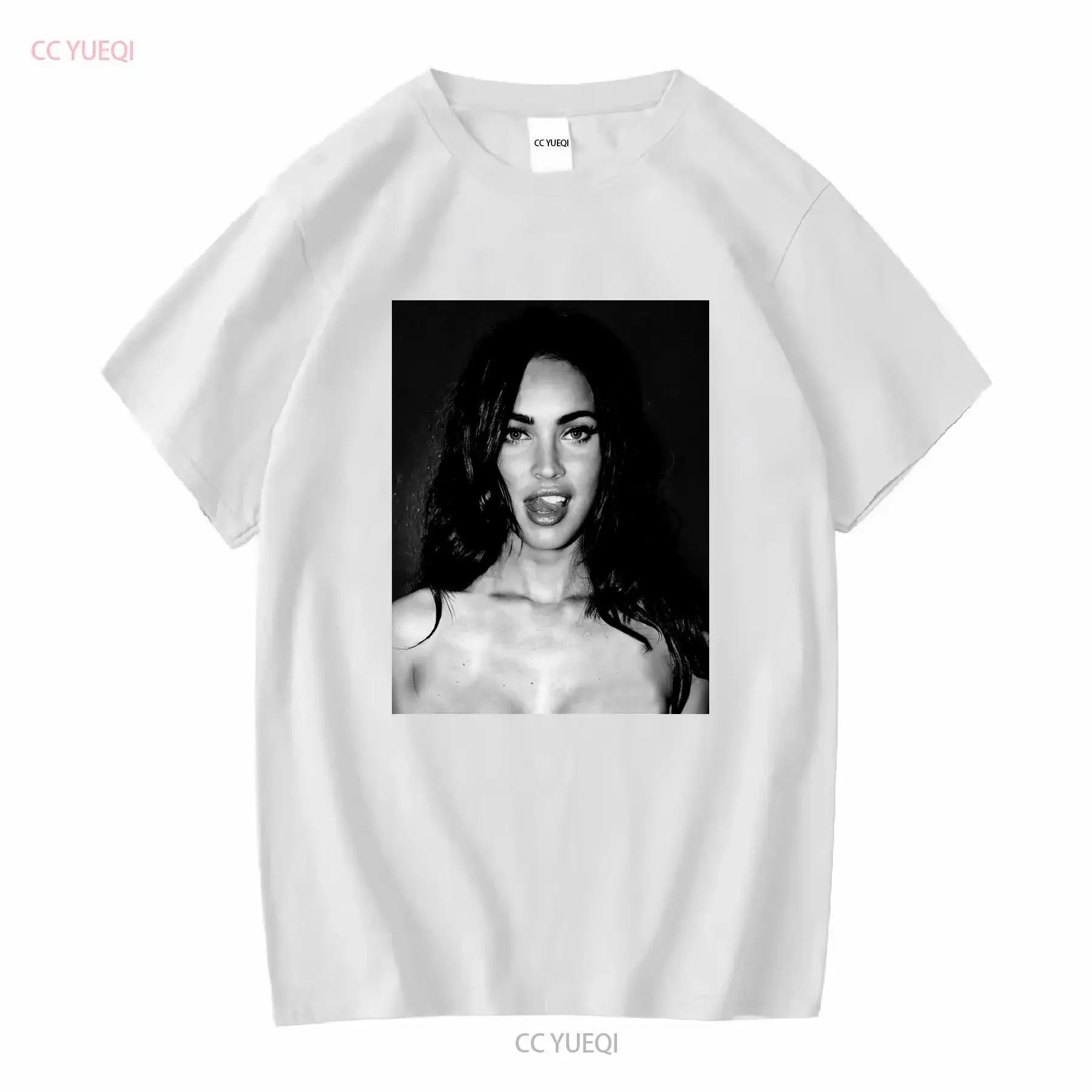 ميغان فوكس تي شيرت خمر 90s جنيفر s أحجام الجسم 4XL طويلة أو قصيرة الأكمام خمر غسلها عارضة لينة أعلى لارتداء اليومي #4