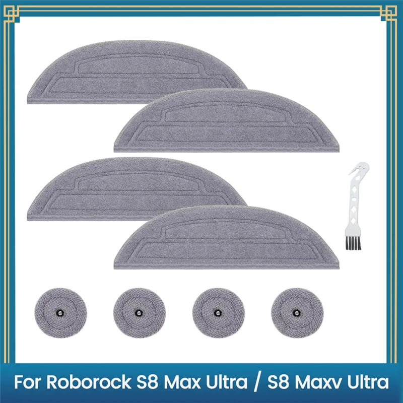 

TKOH-вибрационные салфетки для швабры + тряпки для швабры Edgewise для Roborock S8 Max Ultra/S8 Maxv Ultra, аксессуары для роботов-пылесосов