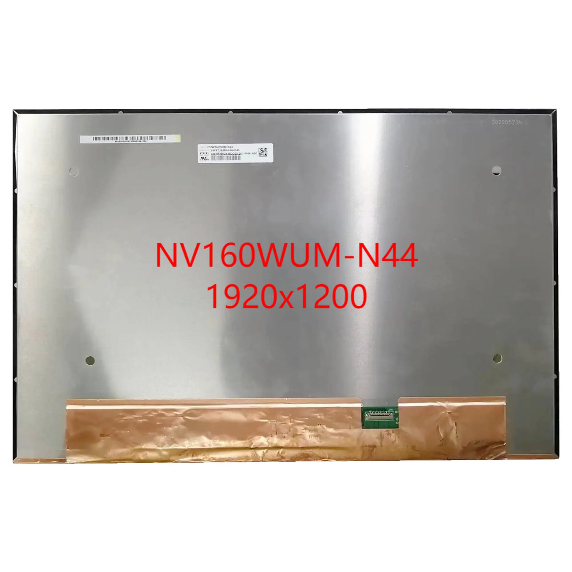 NV160WUM-N44 NV160WUM-N42 N45 B160UAN03.1 16.0'' Laptop LCD Screen Display Panel 1920*1200