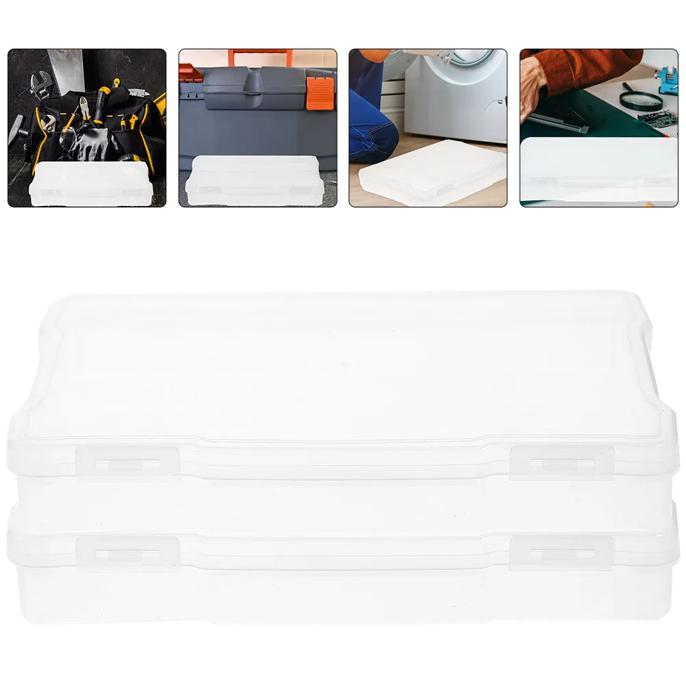 5Pcs Photo Organizer Boxes Portable Multi-Purpose Storage Cases for Cards Jewelry Screws Small Parts Electronic Components