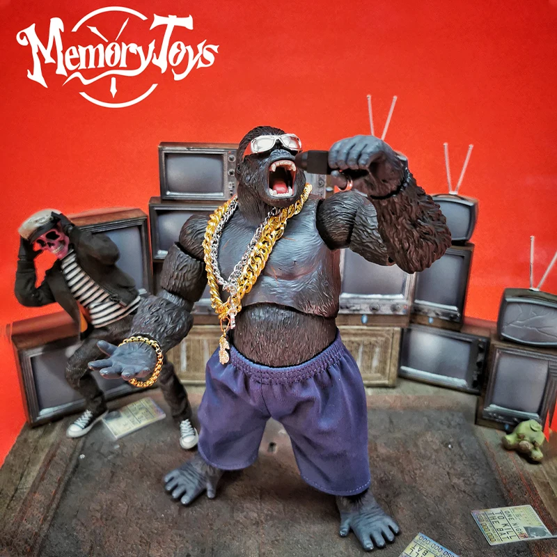

MemoryToys 1/10 Trendy Animal Model Chimpanzee MR.G Judo Karate Suit Prison Clothes Hip-hop Gangs 8'' Action Figure for Fans Toy