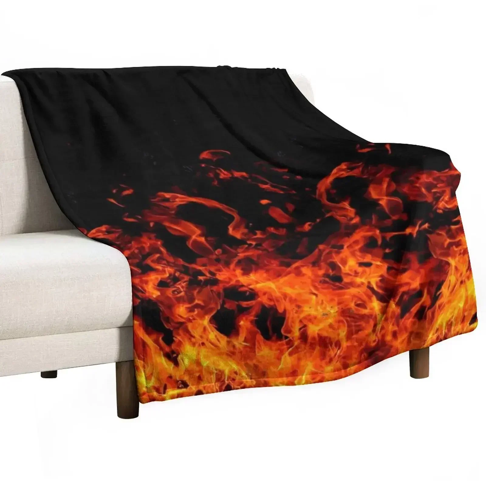 Flames Of Fury Throw Blanket wednesday Luxury Throw Picnic Blankets