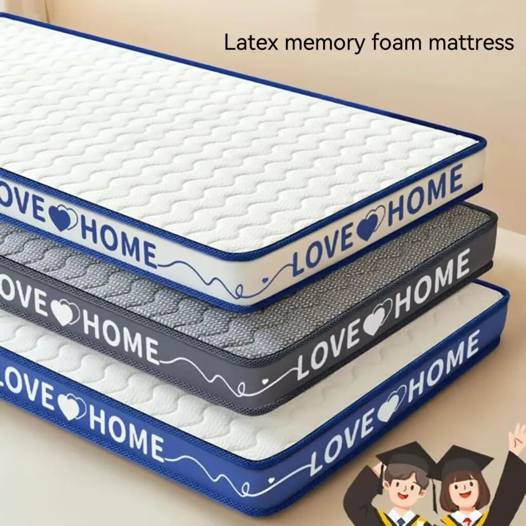 Latex Mattress Double Soft Cushion Rental Special Folding Dormitory Student Single Sponge Mattress Tatami Mattress Sleeping Pad