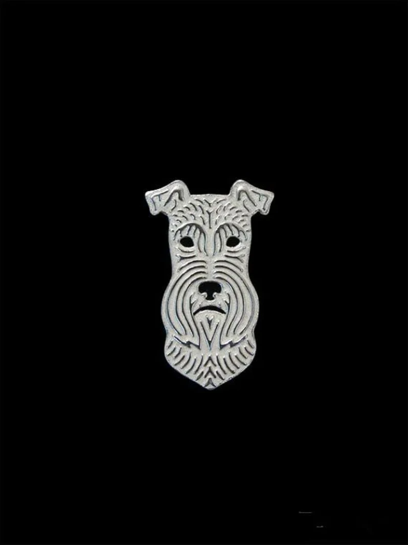 Trendy Cute Schnauzer Animal Brooches