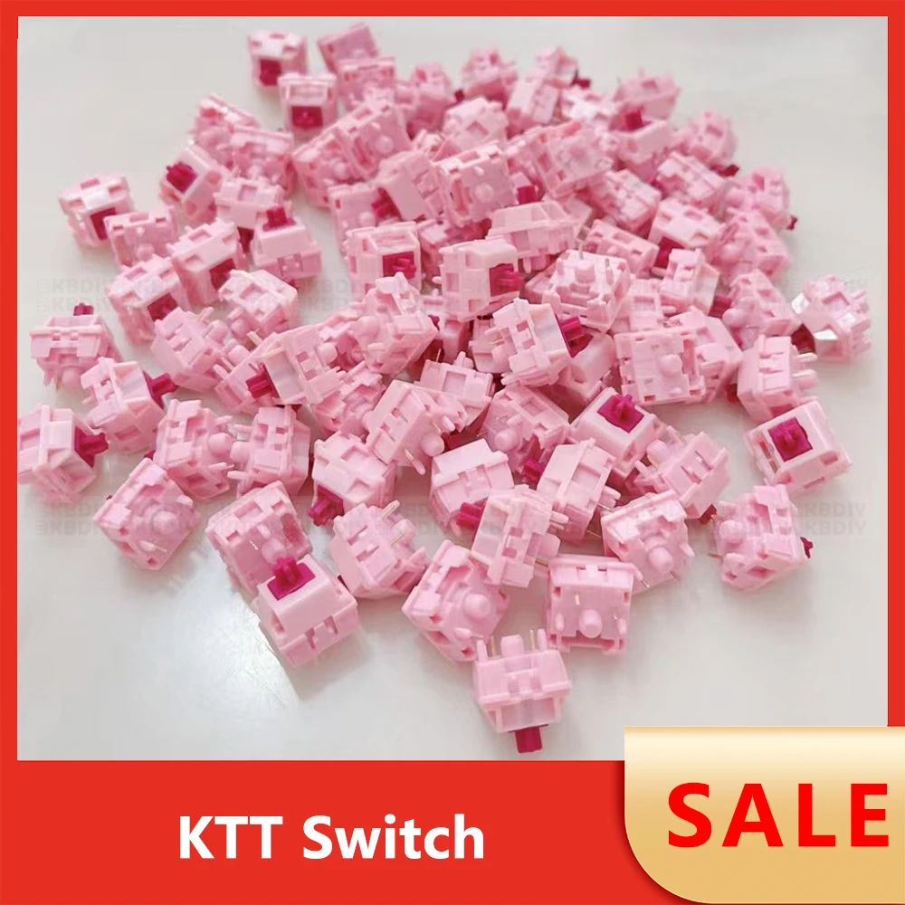 Wholesale KTT Switch Linear Tactile Kang White V3 Strawberry Mint Darling Rose Peach Matcha  for Mechanical Keyboard Switches