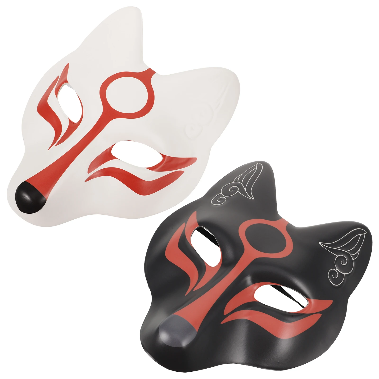 

2pcs Party Decorative Masks Stage Performance Props Masks (Black White)