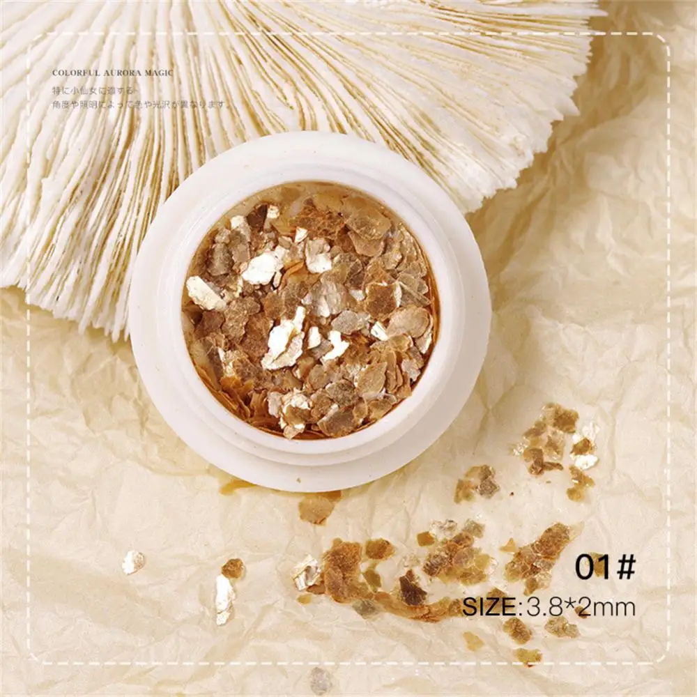 Glinsterende Hoogglans Intrigerende Cloud Mica Unieke Populaire Metallic Stijlvolle Nail Art Voor Vrouwen Gewilde Premium Onregelmatig