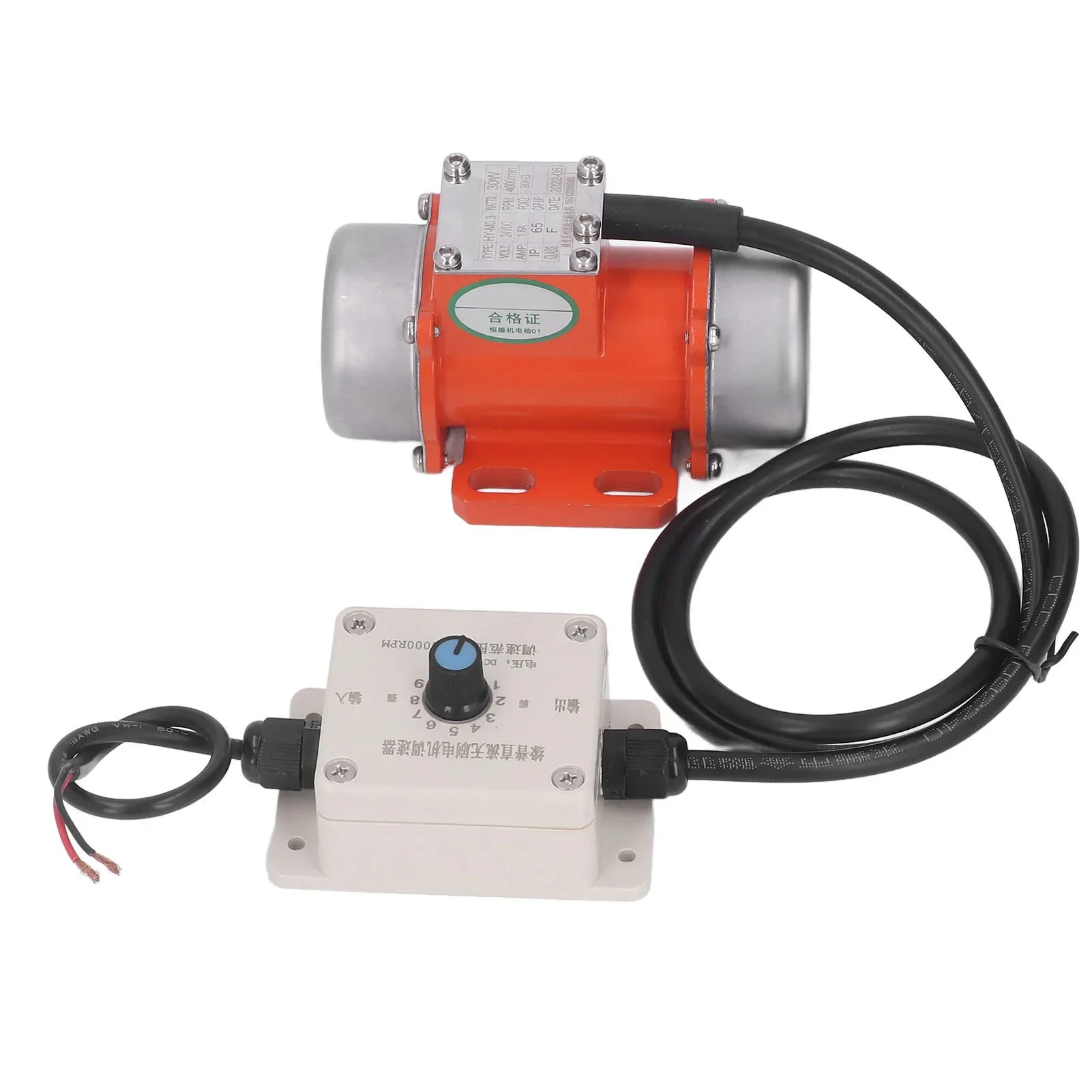 Vibration Motor Aluminum Alloy IP65 Red Copper 4000RPM Electric Vibrating Motor Adjustable for Coal for Construction