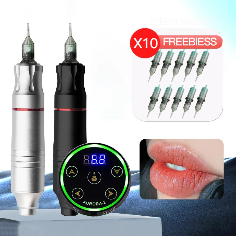 

Professional Tattoo Pen Machine A2 Makeup Rotary Tattoo Machine Set with Cartridge Permanent Makeup Eyebrow Lips Tattoo Supplies