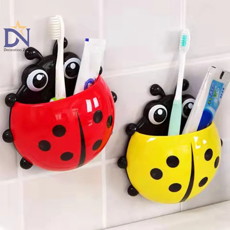 Cartoon Bathroom Toothbrush Toothpaste Storage Rack Seven Stars Ladybug Animal Insect Toothbrush Holder Toothbrush Holder Cup