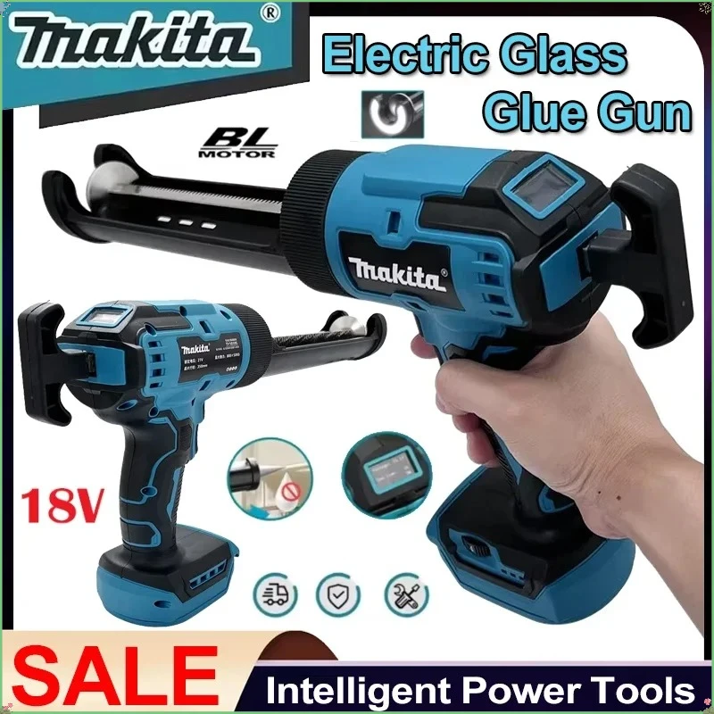 

Makita Cordless Glass Doors Windows Filling Sewing Gun Tool Electric Glass Glue Gun Cement Glass Adhesive Glue Seal Sealant