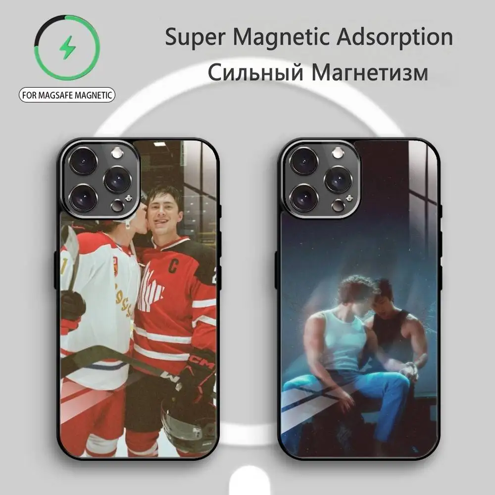 

Heated Rivalry Shane Ilya Phone Case For iPhone17,16,15,14,13,12,11 Plus,Pro Max Magnetic For Magsafe Wireless Charging