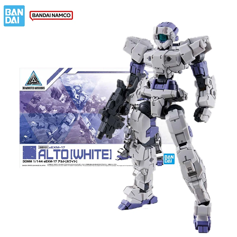 

Оригинальная фигурка Bandai, 30 минут, модель миссии, комплект 30 мм, eEXM-17, коллекция Alto White, экшн-фигурка, модель, игрушки, подарки