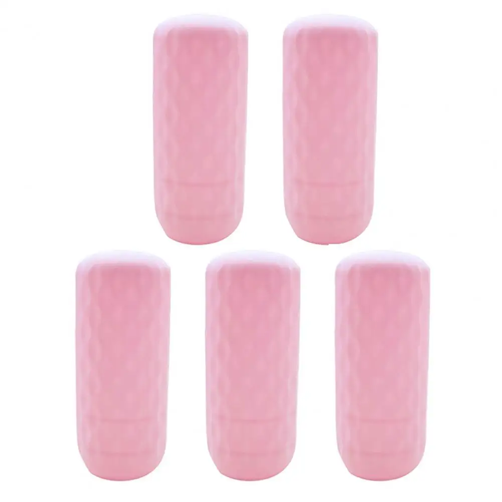 Silicone Container Protector Travel Essentials Leak-proof Silicone Bottle Covers Elastic Sleeves for Women Men 5pcs for Luggage