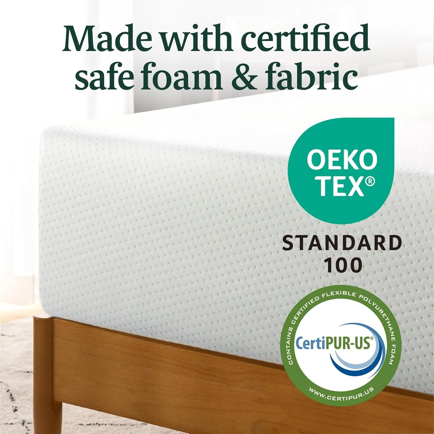 Tappetini in memory foam per tè verde da 12 pollici [Nuova versione], fibra di vetro, sensazione media e solida, sollievo prsure zonato, certificato