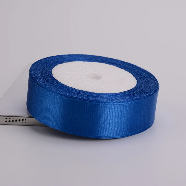 Royal Blue Single Face Satin Ribbon 6-10-15-20-25-40-50mm Gift Packaging Tape Christmas Halloween Birthday Party Decoration