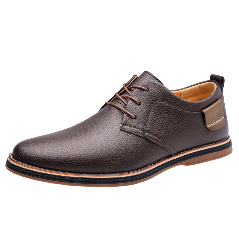 

Men Oxfords Genuine Leather Dress Shoes Brogue Lace Up Italian Mens Casual Shoes Luxury Brand Moccasins Loafers Plus Size