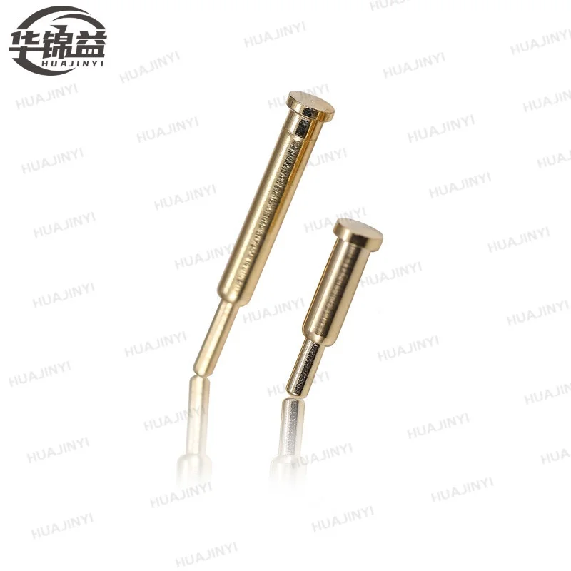 Copper gold-plated Single Head Spring PCB Pogopin Pillar Mobile Phone Antenna Top Pin Conductive Signal Copper pin Connector