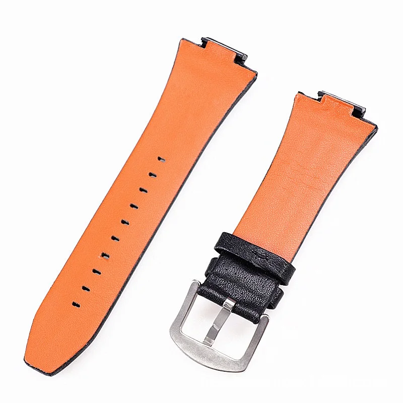 27mm Genuine Leather Watch Strap for Seiko Sportura SNL029P2 SNL021P1 SNA595P2 SNL017P1 Belt Bracelet Soft Cowhide Watch Band