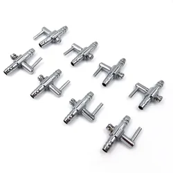 2/10pcs Stainless Steel Aquarium Tank Air Pump Air Flow Tube Pipe Line Control Valve Air Pump Accessories Wholesale fish tank