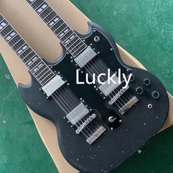 In stock High-end custom SG400 double head electric guitar performance grade double neck SG guitar can be customized 12 string