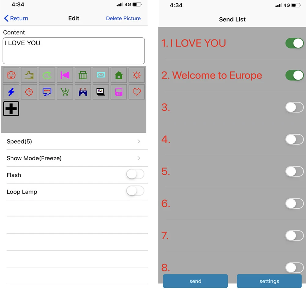Mini Insignia Multi-program Multi-language Bluetooth LED Name Badge Digital LED Badge LED Display LED Name Tag
