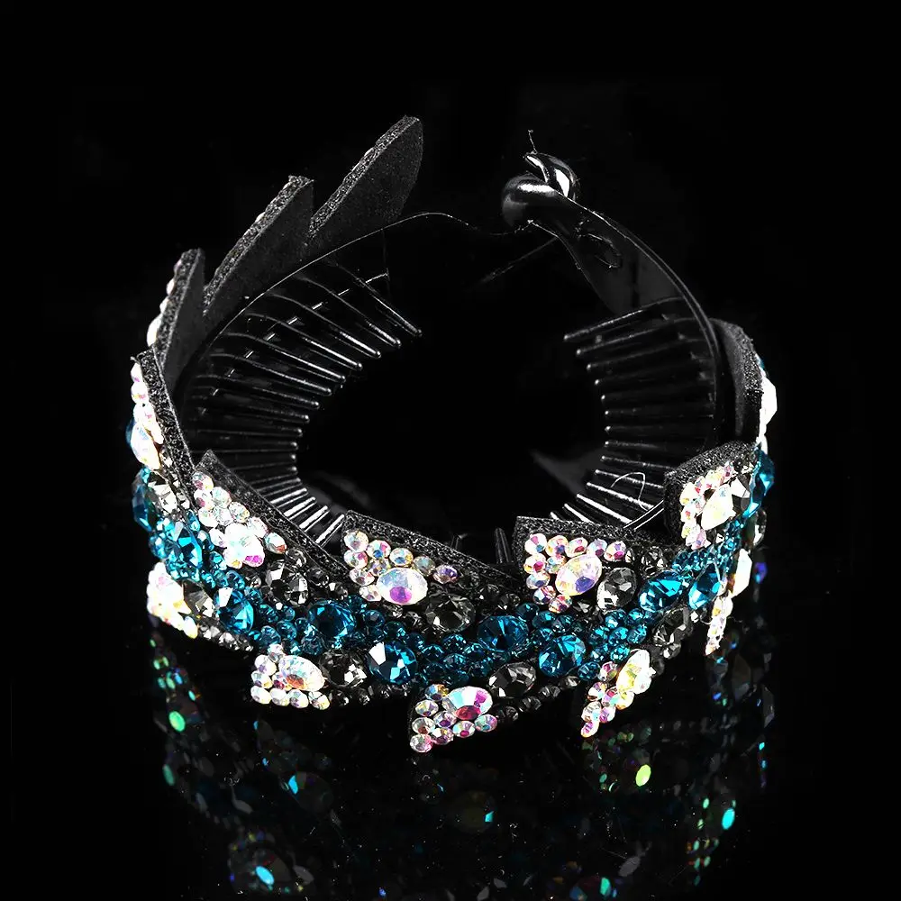 إكسسوارات الشعر دبوس الشعر توسيع الزهور مقاطع الشعر عش الطيور تويست كليب حجر الراين دبابيس الشعر كريستال مشبك شعر #1
