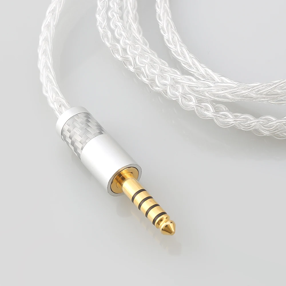 Hifi 2.5/3,5mm 4,4mm xlr ausgewogen 8 Adern 99.99% reines Silber Kopfhörer Kopfhörer verbessertes Kabel für mmcx akg n5005 n40 n30