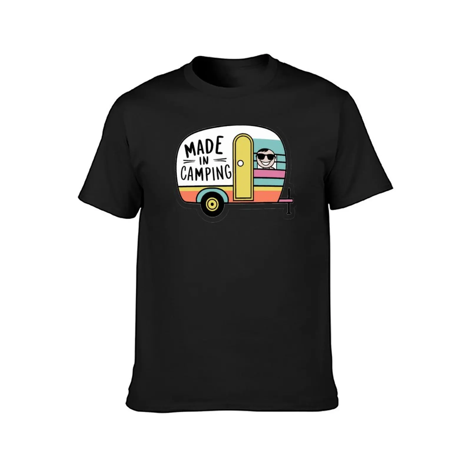 Made in Camping -caravan T-Shirt blanks Short sleeve tee anime summer clothes t shirts for men cotton