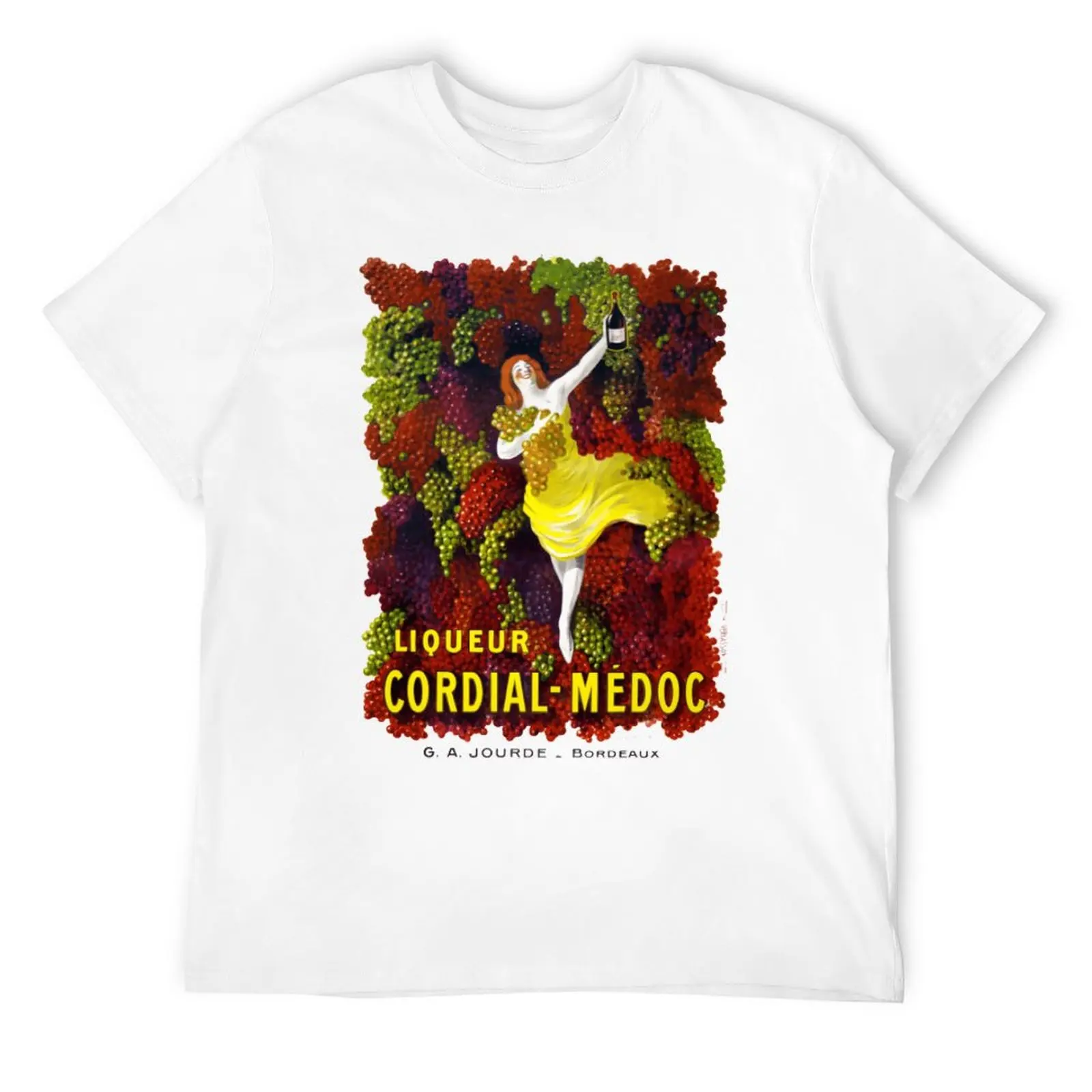 Retro Adult Vintage Travel Poster France Liqueur Cordial Médoc Tshirt Funny Graphic Funny Novelty Vintage Tshirt Travel Eur Size