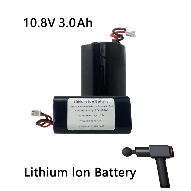 18650 Lithium Battery 10.8V 1.5ah for Fascia Gun Rechargeable Cell Pack